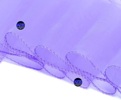 MDS Pack of 150 PCS Organza Chair Sashes Wider Dining Chair Bows Ribbon Tie Back for Wedding Party Birthday Bridal Shower Reception Event Banquet Home Chair Cover Decoration - Lavender
