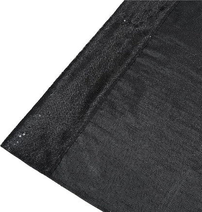 Eternal Beauty Black Thick Sequin Backdrop, 10x10 Ft Halloween Glitter Background Curtains for Shimmer Photography Party Wedding Birthday Back Drop Decor