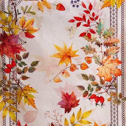 Maison d' Hermine Table Runner 100% Cotton Single Layer Table Runners 90 inches Long for Thanksgiving Christmas Decorations Home Kitchen Dining Party Wedding (Amarante, 14.5" x 90")