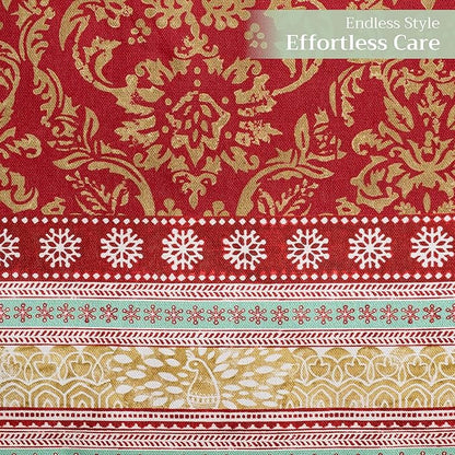 Maison d' Hermine Table Runner 100% Cotton Double Layer Table Runners 108 inches Long Decorative for Home Kitchen Dining Party Baby Shower Wedding Bridal Shower (Sofia, 14.50" x 108")