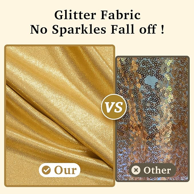 20ftx10ft Gold Sequin Backdrop Curtain for Parties, 4 Panels 5x10FT Shimmer Wrinkle Free Glitter Photo Backdrop Drapes Back Drop Cloth for Wedding Birthday Christmas Photography Background