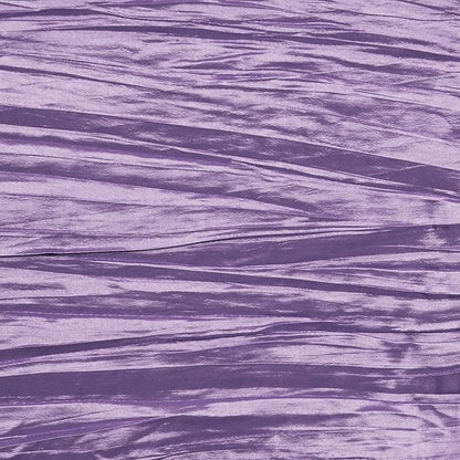 YOUR CHAIR COVERS - 90 x 156 inch Rectangular Crinkle Taffeta Tablecloth - Lavender, Rectangle Table Linens for 8 ft Rectangular Tables, Wedding Crushed Table Cloth