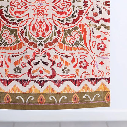 Maison d' Hermine Table Runner 100% Cotton Single Layer Table Runners 72 inches Long for Thanksgiving Christmas Decorations Home Kitchen Dining Party Wedding (Damask, 14.5" x 72")
