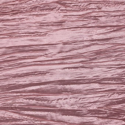 YOUR CHAIR COVERS - 90 x 156 inch Rectangular Crinkle Taffeta Tablecloth - Dusty Rose, Rectangle Table Linens for 8 ft Rectangular Tables, Wedding Crushed Table Cloth