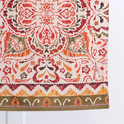 Maison d' Hermine Table Runner 100% Cotton Double Layer Table Runners 108 inches Long for Thanksgiving Christmas Decorations Home Kitchen Dining Party Wedding (Damask, 14.5" x 108")