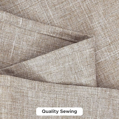 Fitable Faux Linen Tablecloths for Rectangle Tables: Water & Stain Resistant Farmhouse Table Cloth, Washable Burlap Textured Table Covers for Kitchen Dining Party(2 Pack, 60x84 Inch, Nature)
