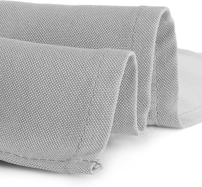 Gee Di Moda Rectangle Tablecloth - 70 x 120 Inch Silver Table Cloth for 6 or 8 Foot Rectangle Table - Heavy Duty Washable Fabric - for Buffet Table, Holiday Party, Dinner, Wedding & Baby Shower