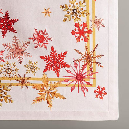 Maison d' Hermine Table Runner 100% Cotton Single Layer Table Runners 90 inches Long for Thanksgiving Christmas Decorations Home Kitchen Dining Party Wedding (Crystal Star, 14.5" x 90")