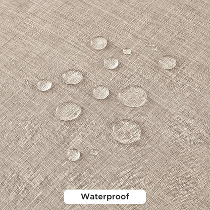Fitable Faux Linen Tablecloths for Rectangle Tables: Water & Stain Resistant Farmhouse Table Cloth, Washable Burlap Textured Table Covers for Kitchen Dining Party(2 Pack, 60x84 Inch, Nature)