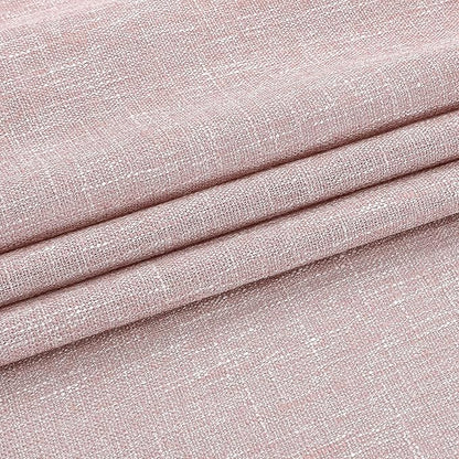 Vision Home Pink Pinch Pleated Semi Sheer Curtains for Girls Bedroom Living Room Textured Light Filtering Window Curtains 63 inch Rayon Blended Pinch Pleat Pink Drapes with Hooks 2 Panels 40" Wx63 L