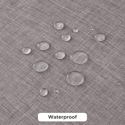 Fitable Faux Linen Tablecloths for Rectangle Tables: Water & Stain Resistant Farmhouse Table Cloth, Washable Burlap Textured Table Covers for Kitchen Dining Party(2 Pack, 60x120 Inch, Stone)