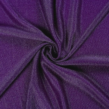 VDS Pack of 1 Panel (30 Inch X 20 Feet) Wedding Arch Draping Fabric Sheer Chiffon Fabric Drapery for Wedding Ceremony Reception Swag Backdrop Canopy Chuppah ARBO Altars Decoration (Purple)