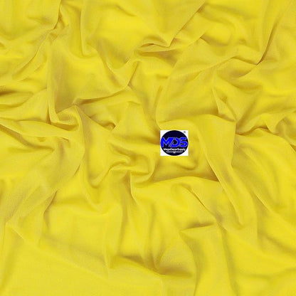 MDS Halloween Chiffon Draping Fabric - 2 Panel, 30" Wide x 30ft Long - Sheer Spooky Arbor & Canopy Drapery for Haunted House Backdrops, Party Ceilings, DIY Costumes & Themed Events - Yellow