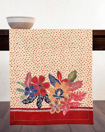 Maison d' Hermine Table Runner 100% Cotton Double Layer Table Runners 72 inches Long for Thanksgiving Christmas Decorations Home Kitchen Dining Party Wedding (Kalahari, 14.5" x 72")