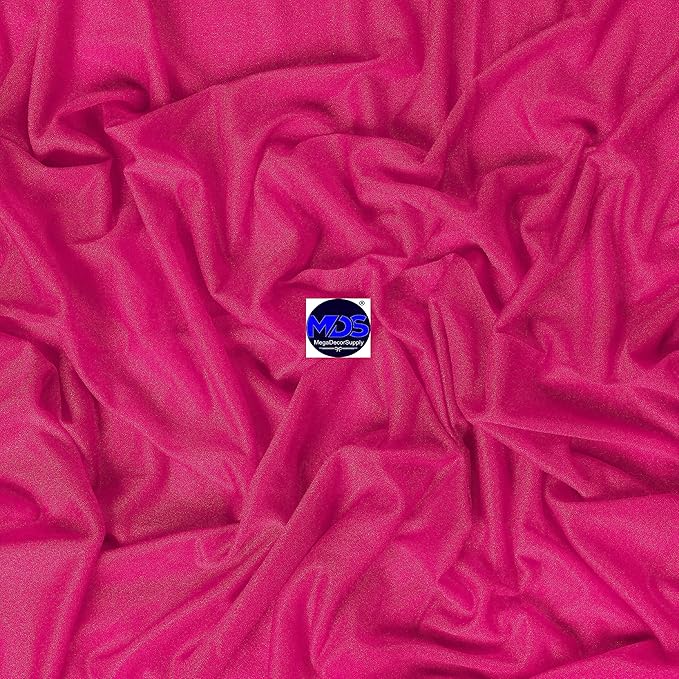 MDS Halloween Chiffon Draping Fabric - 1 Panel, 30" Wide x 20ft Long - Sheer Spooky Arbor & Canopy Drapery for Haunted House Backdrops, Party Ceilings, DIY Costumes & Themed Events - Hot Pink
