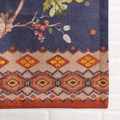 Maison d' Hermine Table Runner 100% Cotton Single Layer Table Runners 90 inches Long for Thanksgiving Christmas Decorations Home Kitchen Dining Party Wedding (Kelim - Infinity, 14.5" x 90")