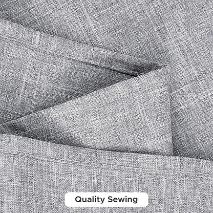 Fitable Faux Linen Tablecloths for Rectangle Tables: Water & Stain Resistant Farmhouse Table Cloth, Washable Burlap Textured Table Covers for Kitchen Dining Party(2 Pack, 60x102 Inch, Light Grey)