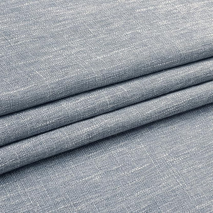 Vision Home Chambray Blue Pinch Pleated Semi Sheer Curtains Textured Light Filtering Window Curtains 95 inch for Living Room Bedroom Rayon Blended Blue Pinch Pleat Drapes with Hooks 2 Panels 40"Wx95"L