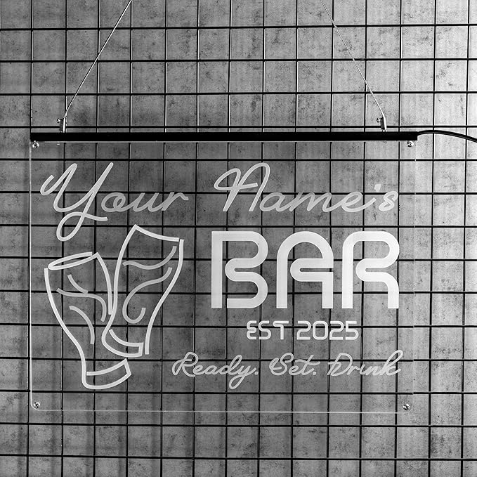 Personalized Backyard Oasis Neon Sign, Custom Tropical LED Wall Light for Patio, Pool Area, Outdoor Bar, Summer Party, Backyard Decor Gift