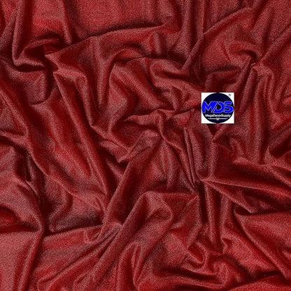 MDS Halloween Chiffon Draping Fabric - 2 Panel, 30" Wide x 30ft Long - Sheer Spooky Arbor & Canopy Drapery for Haunted House Backdrops, Party Ceilings, DIY Costumes & Themed Events - Apple Red