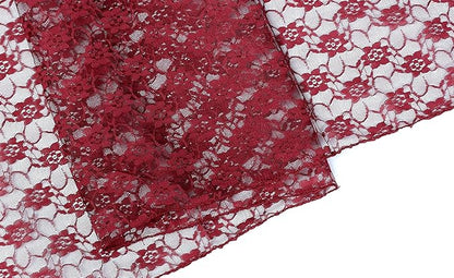 MDS Pack of 12 Wedding 12 x 108 inches Satin Table Runner for Wedding, Decorations for Birthday Parties, Banquets, Graduations, Engagements, Runners fit Rectangle, Round Table- Maroon