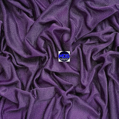 MDS Halloween Chiffon Draping Fabric - 1 Panel, 30" Wide x 100ft Long - Sheer Spooky Arbor & Canopy Drapery for Haunted House Backdrops, Party Ceilings, DIY Costumes & Themed Events - Cadbury Purple