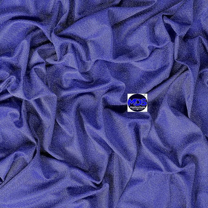 MDS Halloween Chiffon Draping Fabric - 1 Panel, 30" Wide x 50ft Long - Sheer Spooky Arbor & Canopy Drapery for Haunted House Backdrops, Party Ceilings, DIY Costumes & Themed Events - Royal Blue