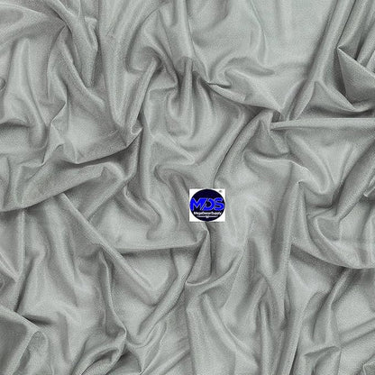 MDS Halloween Chiffon Draping Fabric - 1 Panel, 30" Wide x 50ft Long - Sheer Spooky Arbor & Canopy Drapery for Haunted House Backdrops, Party Ceilings, DIY Costumes & Themed Events - Gray