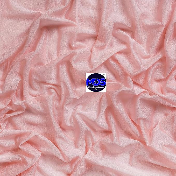 MDS Halloween Chiffon Draping Fabric - 2 Panel, 30" Wide x 20ft Long - Sheer Spooky Arbor & Canopy Drapery for Haunted House Backdrops, Party Ceilings, DIY Costumes & Themed Events - Dusty Rose
