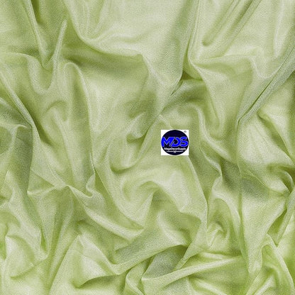 MDS Halloween Chiffon Draping Fabric - 1 Panel, 30" Wide x 40ft Long - Sheer Spooky Arbor & Canopy Drapery for Haunted House Backdrops, Party Ceilings, DIY Costumes & Themed Events - Sage Green