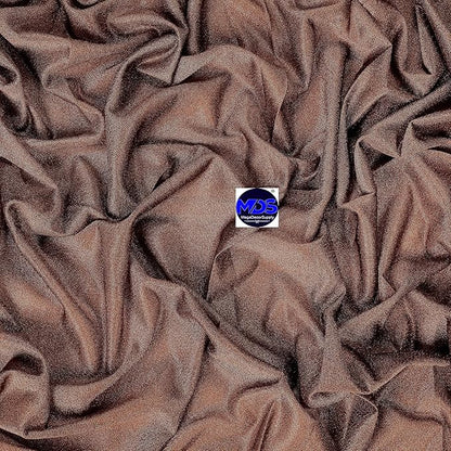 MDS Halloween Chiffon Draping Fabric - 2 Panel, 30" Wide x 40ft Long - Sheer Spooky Arbor & Canopy Drapery for Haunted House Backdrops, Party Ceilings, DIY Costumes & Themed Events - Mocha