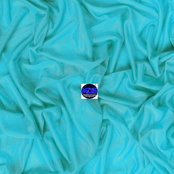 MDS Halloween Chiffon Draping Fabric - 2 Panel, 30" Wide x 40ft Long - Sheer Spooky Arbor & Canopy Drapery for Haunted House Backdrops, Party Ceilings, DIY Costumes & Themed Events - Peacock Blue