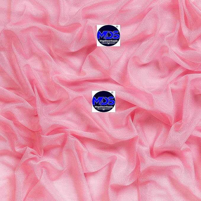 MDS Halloween Chiffon Draping Fabric - 1 Panel, 30" Wide x 30ft Long - Sheer Spooky Arbor & Canopy Drapery for Haunted House Backdrops, Party Ceilings, DIY Costumes & Themed Events - Coral
