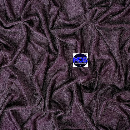 MDS Halloween Chiffon Draping Fabric - 1 Panel, 30" Wide x 20ft Long - Sheer Spooky Arbor & Canopy Drapery for Haunted House Backdrops, Party Ceilings, DIY Costumes & Themed Events - Eggplant