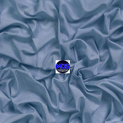 MDS Halloween Chiffon Draping Fabric - 1 Panel, 30" Wide x 20ft Long - Sheer Spooky Arbor & Canopy Drapery for Haunted House Backdrops, Party Ceilings, DIY Costumes & Themed Events - Dusty Blue
