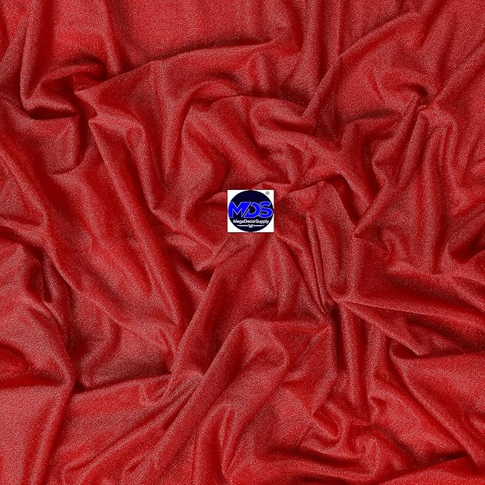 MDS Halloween Chiffon Draping Fabric - 1 Panel, 30" Wide x 30ft Long - Sheer Spooky Arbor & Canopy Drapery for Haunted House Backdrops, Party Ceilings, DIY Costumes & Themed Events - Red